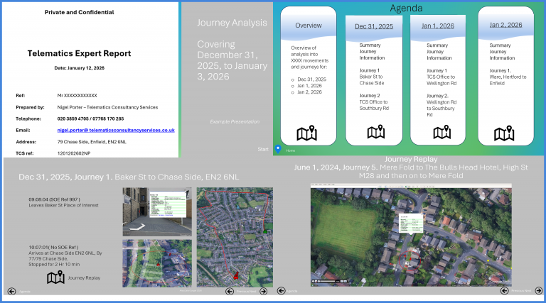 Telematics Expert Witness Interactive Presentation